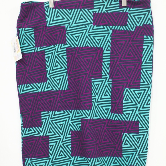LuLaRoe Cassie Skirt Plus Size 3XL purple NEW - Picture 2 of 6